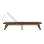 Sun lounger with synthetic rattan cushion and solid acacia wood. by vidaXL, Loungers - Ref: Foro24-45990, Price: 202,30 €, Di...