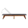 Tumbona con cojín ratán sintético y madera maciza de acacia de vidaXL, Tumbonas - Ref: Foro24-45990, Precio: 184,20 €, Descue...