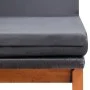 Sun lounger with synthetic rattan cushion and solid acacia wood. by vidaXL, Loungers - Ref: Foro24-45990, Price: 202,30 €, Di...