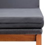 Tumbona con cojín ratán sintético y madera maciza de acacia de vidaXL, Tumbonas - Ref: Foro24-45990, Precio: 184,20 €