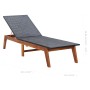 Tumbona con cojín ratán sintético y madera maciza de acacia de vidaXL, Tumbonas - Ref: Foro24-45990, Precio: 184,20 €, Descue...
