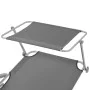 Sun lounger with gray steel awning by vidaXL, Loungers - Ref: Foro24-42934, Price: 95,82 €, Discount: %