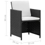 9-piece garden dining set and black synthetic rattan cushions by vidaXL, Garden sets - Ref: Foro24-42543, Price: 606,40 €, Di...