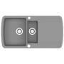 Kitchen sink with two gray granite bowls by vidaXL, Sinks - Ref: Foro24-142947, Price: 236,23 €, Discount: %