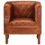 Brown genuine goat leather bucket design armchair by vidaXL, Armchairs - Ref: Foro24-286616, Price: 294,95 €, Discount: %