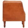 Sillón diseño de cubo cuero de cabra auténtico marrón de vidaXL, Sillones - Ref: Foro24-286616, Precio: 293,99 €, Descuento: %