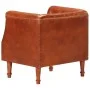 Brown genuine goat leather bucket design armchair by vidaXL, Armchairs - Ref: Foro24-286616, Price: 294,95 €, Discount: %