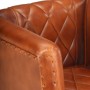 Brauner Eimer-Designsessel aus echtem Ziegenleder von vidaXL, Sessel - Ref: Foro24-286616, Preis: 299,61 €, Rabatt: %