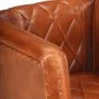 Brown genuine goat leather bucket design armchair by vidaXL, Armchairs - Ref: Foro24-286616, Price: 294,95 €, Discount: %