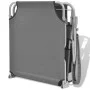 Sun lounger with gray steel awning by vidaXL, Loungers - Ref: Foro24-42934, Price: 95,82 €, Discount: %