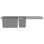 Kitchen sink with two gray granite bowls by vidaXL, Sinks - Ref: Foro24-142947, Price: 260,48 €, Discount: %