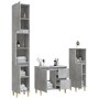 3-teiliges Badezimmermöbelset aus betongrauem Sperrholz von vidaXL, Badezimmermöbel - Ref: Foro24-3185539, Preis: 189,72 €, R...