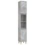 Set de muebles baño 3 pzas madera contrachapada gris hormigón de vidaXL, Muebles de baño - Ref: Foro24-3185539, Precio: 196,30 €