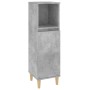 3-teiliges Badezimmermöbelset aus betongrauem Sperrholz von vidaXL, Badezimmermöbel - Ref: Foro24-3185539, Preis: 189,72 €, R...