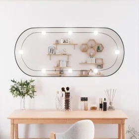 Ovaler Wandspiegel mit Glas-LED-Leuchten 45x100 cm von vidaXL, Spiegel - Ref: Foro24-3189164, Preis: 50,47 €, Rabatt: %