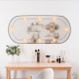 Oval wall mirror with glass LED lights 45x100 cm by vidaXL, Mirrors - Ref: Foro24-3189164, Price: 58,14 €, Discount: %