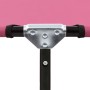 Tumbona plegable de acero rosa