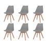 Esszimmerstühle 6 Einheiten grauer Kunststoff von vidaXL, Essstühle - Ref: Foro24-274851, Preis: 307,05 €, Rabatt: %