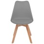 Sillas de comedor 6 unidades plástico gris de vidaXL, Sillas de comedor - Ref: Foro24-274851, Precio: 307,05 €, Descuento: %