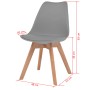 Dining chairs 6 units plastic gray by vidaXL, dining chairs - Ref: Foro24-274851, Price: 307,05 €, Discount: %