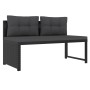 Garden furniture set 4 pieces black synthetic rattan by vidaXL, Garden sets - Ref: Foro24-44287, Price: 276,93 €, Discount: %