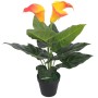 Artificial Cala Lilly plant with red and yellow pot 45 cm by vidaXL, artificial flora - Ref: Foro24-244442, Price: 22,32 €, D...
