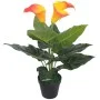 Artificial Cala Lilly plant with red and yellow pot 45 cm by vidaXL, artificial flora - Ref: Foro24-244442, Price: 21,95 €, D...