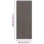 Dunkelbraune Knoten-Fußmatte 60x150 cm von vidaXL, Fußmatten - Ref: Foro24-326938, Preis: 33,09 €, Rabatt: %