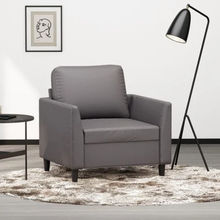 Gray synthetic leather armchair 60 cm by vidaXL, Sofas - Ref: Foro24-359325, Price: 142,02 €, Discount: %