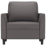 Sillón cuero sintético gris 60 cm | Foro24.es | Tu tienda online para hogar, jardín y más Foro24.es