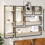 Wandregale mit Stangen, 6 Stück, Holzwerkstoff, Sonoma-Eiche von vidaXL, Regale und Regale - Ref: Foro24-836314, Preis: 90,58...