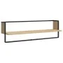 Wall shelves with bars 6 pcs engineered wood Sonoma oak by vidaXL, Shelves and shelves - Ref: Foro24-836314, Price: 89,07 €, ...
