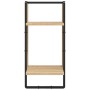 Wandregale mit Stangen, 6 Stück, Holzwerkstoff, Sonoma-Eiche von vidaXL, Regale und Regale - Ref: Foro24-836314, Preis: 90,58...