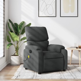 Sillón de masaje reclinable de tela gris oscuro de vidaXL, Sillones - Ref: Foro24-373423, Precio: 201,09 €, Descuento: %