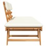 Garden bench with cushions 2 in 1 190 cm solid acacia wood by vidaXL, garden benches - Ref: Foro24-42647, Price: 181,68 €, Di...