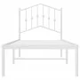 Bettgestell aus Metall mit weißem Kopfteil 75x190 cm von vidaXL, Betten und Lattenroste - Ref: Foro24-373828, Preis: 67,61 €,...