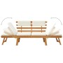 Garden bench with cushions 2 in 1 190 cm solid acacia wood by vidaXL, garden benches - Ref: Foro24-42647, Price: 181,68 €, Di...