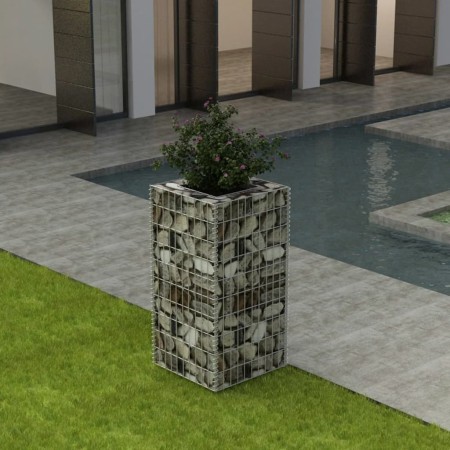 Arriate de gaviones de acero 50x50x100 cm von vidaXL, Töpfe und Pflanzgefäße - Ref: Foro24-142557, Preis: 55,99 €, Rabatt: %