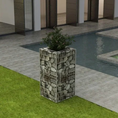 Arriate de gaviones de acero 50x50x100 cm by vidaXL, Pots and planters - Ref: Foro24-142557, Price: 52,56 €, Discount: %