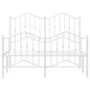 Metal bed frame with headboard and white footboard 120x200 cm by vidaXL, Beds and slatted bases - Ref: Foro24-373854, Price: ...