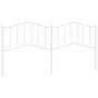 Cabecero de metal blanco 193 cm de vidaXL, Cabeceros y pies de cama - Ref: Foro24-373875, Precio: 34,56 €