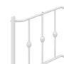Kopfteil aus weißem Metall, 193 cm von vidaXL, Kopf- und Fußteile - Ref: Foro24-373875, Preis: 34,07 €, Rabatt: %