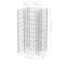 Arriate de gaviones de acero 50x50x100 cm by vidaXL, Pots and planters - Ref: Foro24-142557, Price: 52,56 €, Discount: %