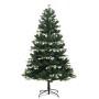 Árbol de Navidad artificial con bisagras 150 LED y bolas 150 cm