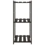 3-tier solid black pine wood shelf 60x38x90 cm by vidaXL, Industrial shelving - Ref: Foro24-373409, Price: 45,62 €, Discount: %