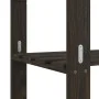 3-stufiges Regal aus massivem schwarzem Kiefernholz, 60 x 38 x 90 cm von vidaXL, Industrieregale - Ref: Foro24-373409, Preis:...