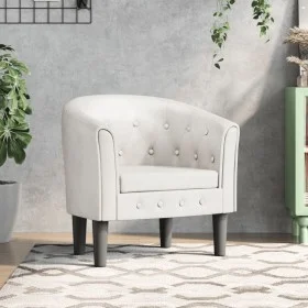 White synthetic leather armchair by vidaXL, Armchairs - Ref: Foro24-356460, Price: 182,29 €, Discount: %