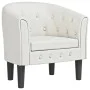 Sillón cuero sintético blanco de vidaXL, Sillones - Ref: Foro24-356460, Precio: 182,26 €, Descuento: %
