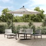 Hanging umbrella with LED lights and metal pole 300 cm sand by vidaXL, Umbrellas - Ref: Foro24-42970, Price: 137,21 €, Discou...