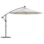 Hanging umbrella with LED lights and metal pole 300 cm sand by vidaXL, Umbrellas - Ref: Foro24-42970, Price: 137,21 €, Discou...